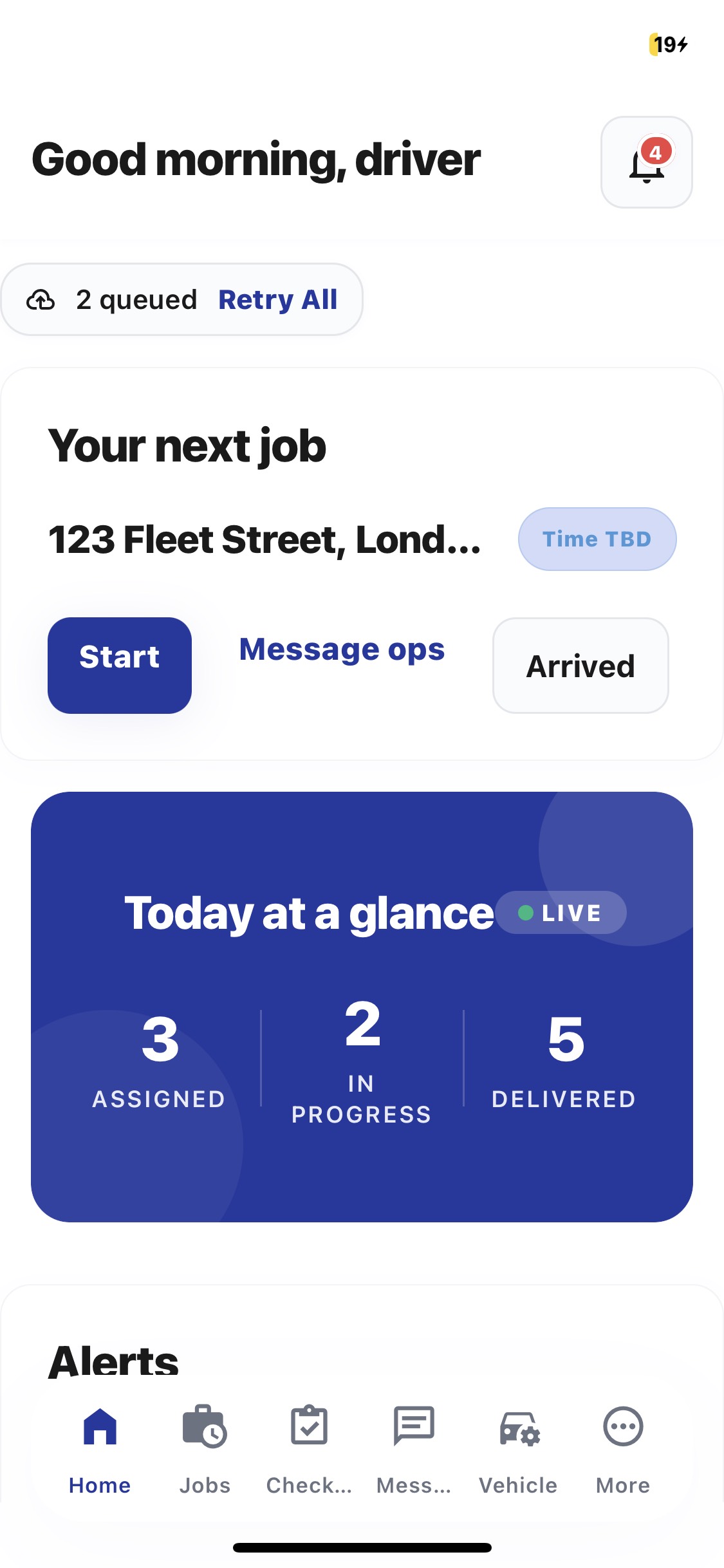 Smart Strix driver mobile app