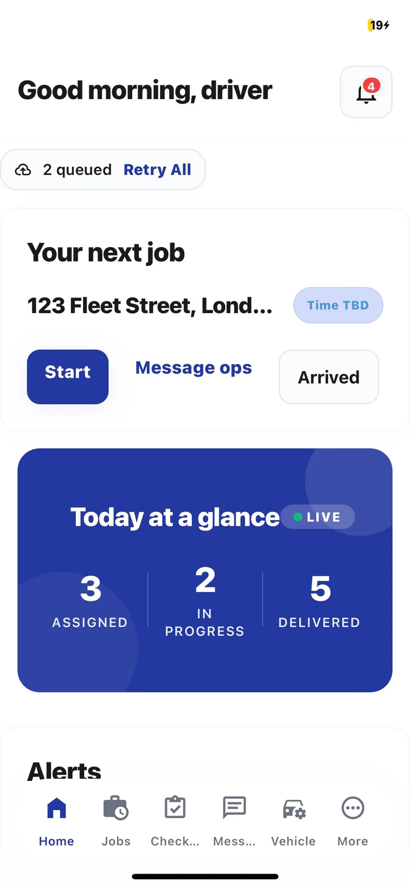 Smart Strix driver mobile app